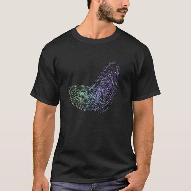Chaos theory Lorenz attractor T-Shirt (Front)