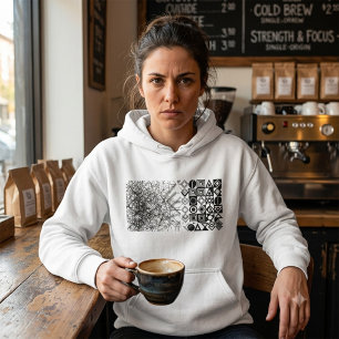 Chaos to Order Abstract Geometric  Hoodie