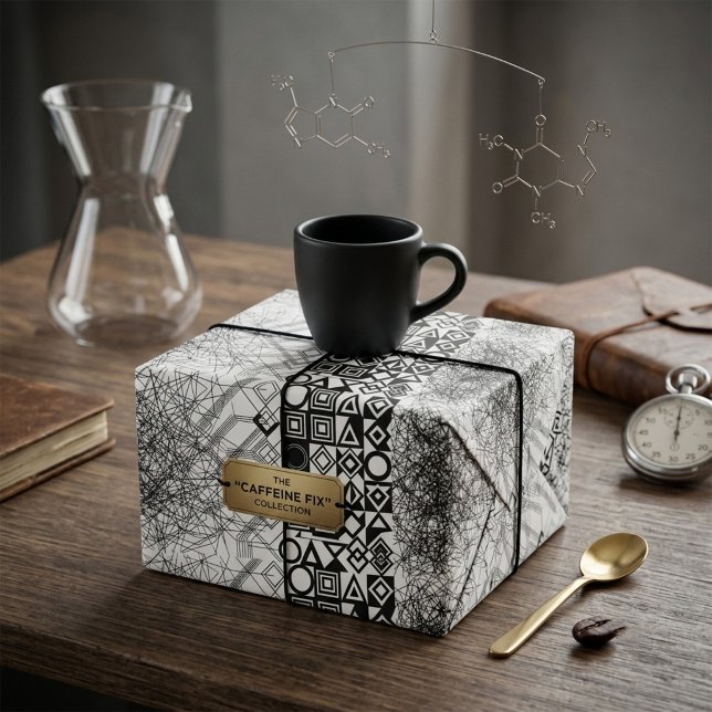 Chaos to Order Abstract Geometric  Wrapping Paper (Creator Uploaded)