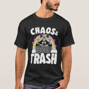 Chaos & Trash Garbage Panda Rainbow Racoon T-Shirt
