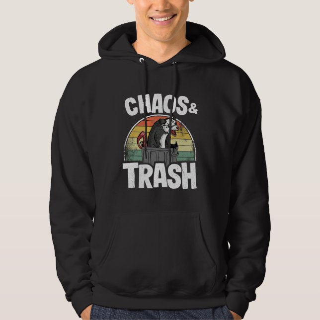 Chaos & Trash Opossum  Possum Hoodie (Front)