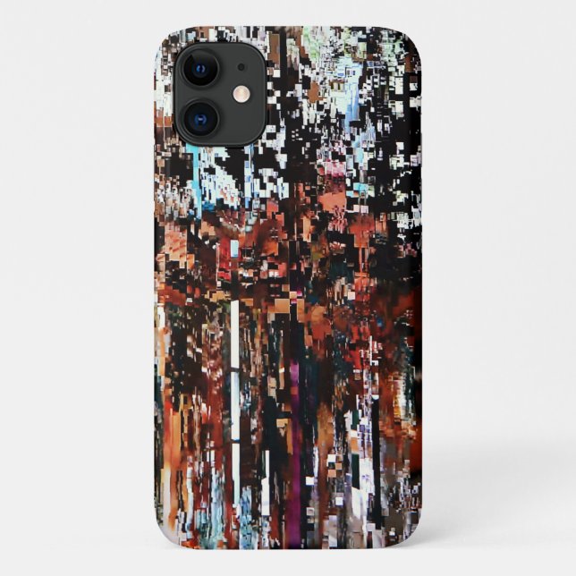 Chaos Trees Abstract Art Phone Case (Back)