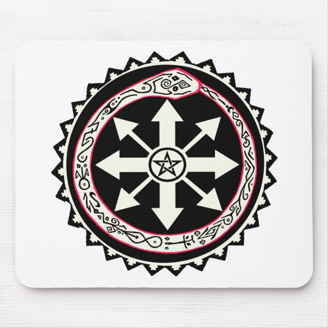 Chaos with Ouroburos Snake Mouse Mat (Front)