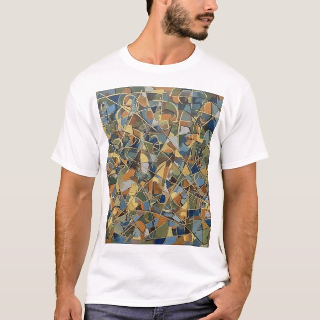 Chaotic Abstract Art T-Shirt (Front)