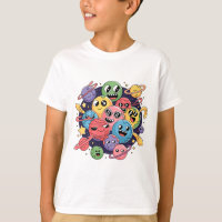Chaotic Cartoonish Galaxy with Whimsical Stars