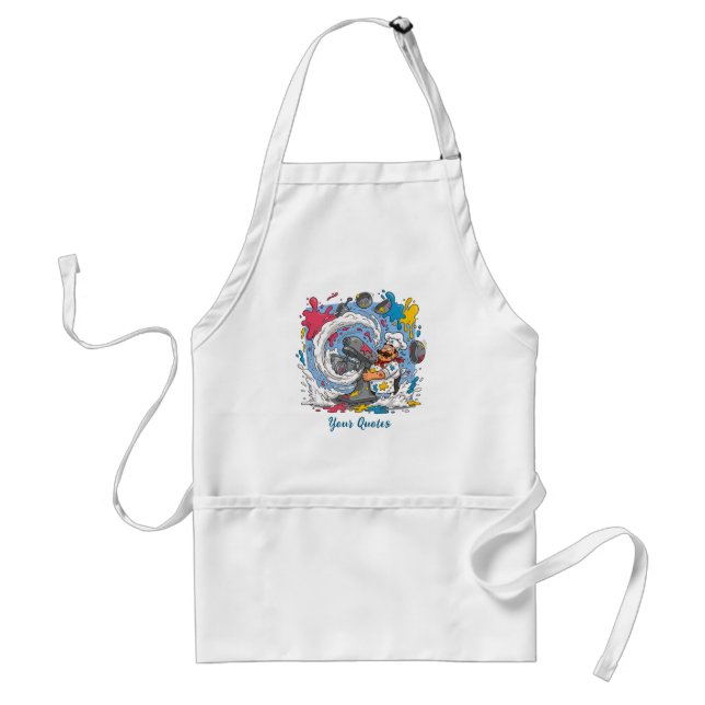 Chaotic Chef With Exploding Mixer Standard Apron (Front)