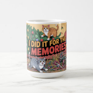 Chaotic Christmas Cats Coffee Mug
