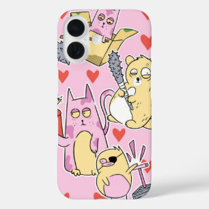 Chaotic Cuties Love & Mayhem iPhone 16 Case