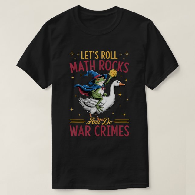 Chaotic DnD Frog Goose Meme Design T-Shirt (Design Front)