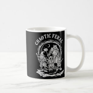 Chaotic Feral Funny Rpg Party Fantasy Animal Meme Coffee Mug