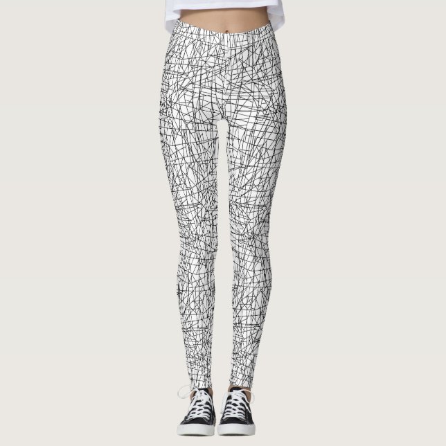 Chaotic lines leggings (Front)