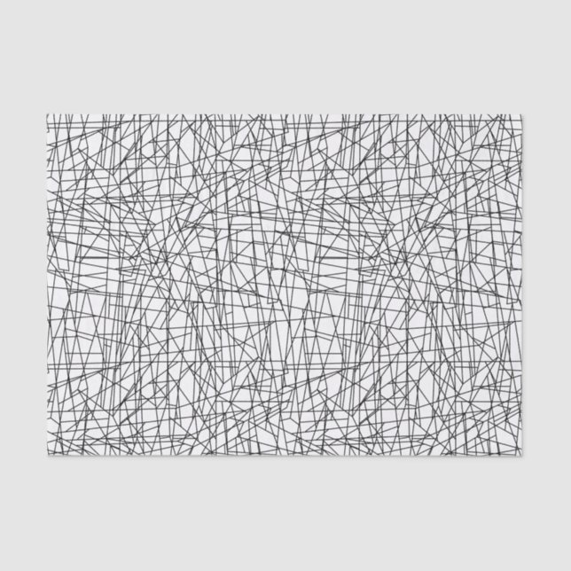 Chaotic lines tissue paper (Front)