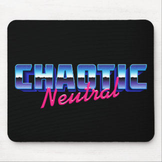 Chaotic Neutral 80s Vibes Mouse Mat