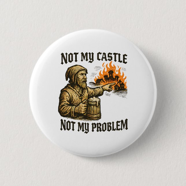 Chaotic Neutral Alignment Funny Roleplaying Charac 6 Cm Round Badge (Front)