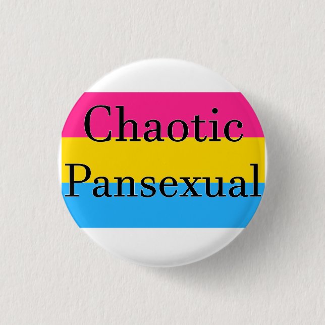 Chaotic Pansexual 3 Cm Round Badge (Front)