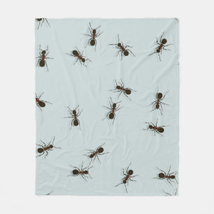 Chaotic Red Ants Stylish Pattern Fleece Blanket