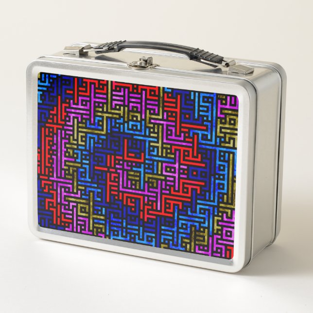 Chaotic Spiral Metal Lunch Box (Front)