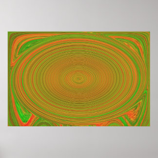 Chaotic swirl. poster