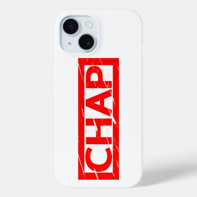 Chap Stamp Case-Mate iPhone Case (Back)