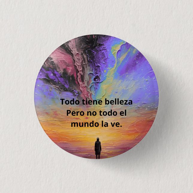 Chapa Redonda Custom | Mensajes, Arte y Creativida 3 Cm Round Badge (Front)
