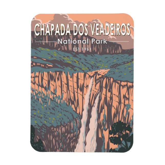 Chapada Dos Veadeiros National Park Brazil Travel Magnet (Vertical)