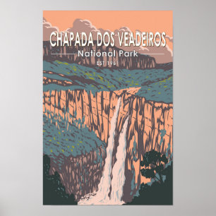 Chapada Dos Veadeiros National Park Brazil Travel Poster