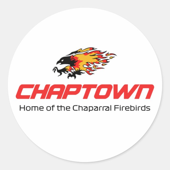 Chaparral Firebirds - A New Era Classic Round Sticker (Front)