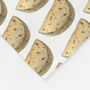 Chapati Roti Indian Food Unleavened Flatbread Fleece Blanket