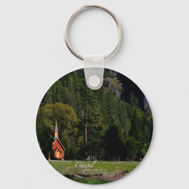 Chapel at Yosemite Key Ring (Front)