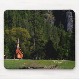 Chapel at Yosemite Mouse Mat