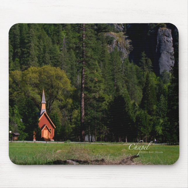 Chapel at Yosemite Mouse Mat (Front)