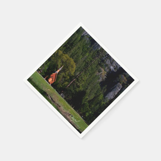 Chapel at Yosemite Napkin (Corner)