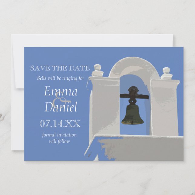 Chapel Bells Save the Date Announcement (Front)