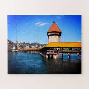Chapel bridge Lucerne Switzerland Jigsaw Puzzle