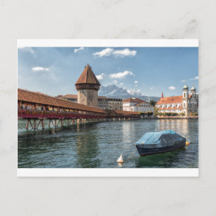 Chapel Bridge Lucerne,switzerland Postcard