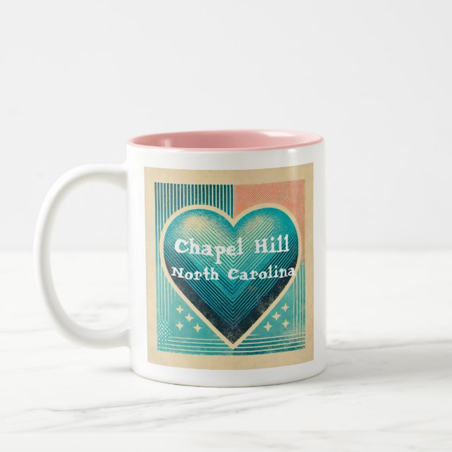 Chapel Hill Heart Coffee Mug (Left)