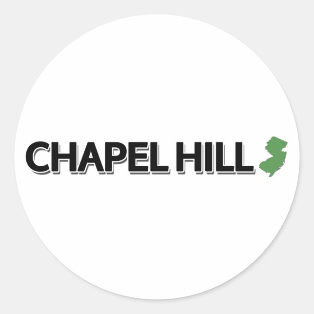 Chapel Hill, New Jersey Classic Round Sticker (Front)