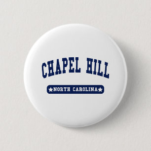 Chapel Hill North Carolina College Style tee shirt 6 Cm Round Badge