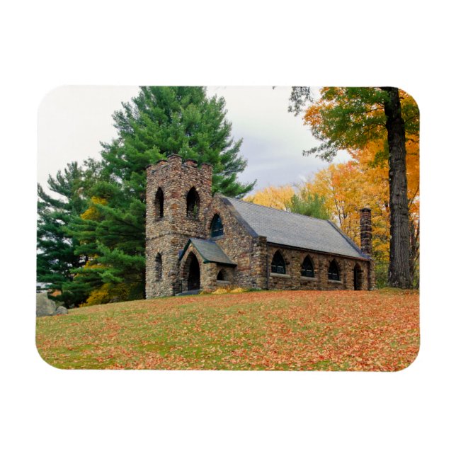 Chapel in fall magnet (Horizontal)