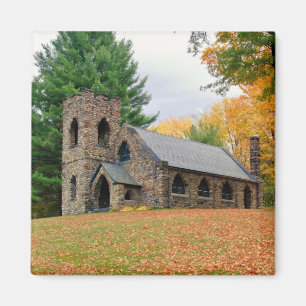 Chapel in fall magnet