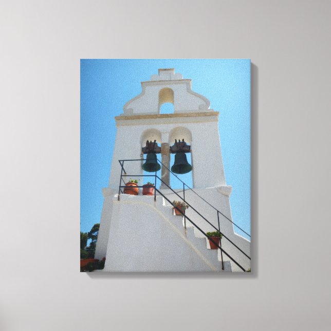 Chapel in Mouse Island, Corfu, Greece Canvas Print (Front)