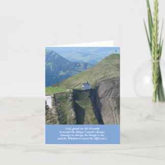 Chapel in the Swiss Alps Thank You Card