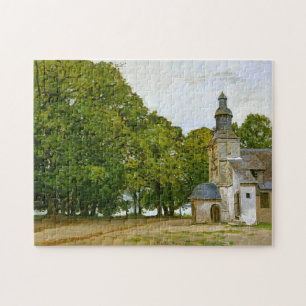 Chapel Notre-Dame-de-Grâce Honfleur Monet Fine Art Jigsaw Puzzle