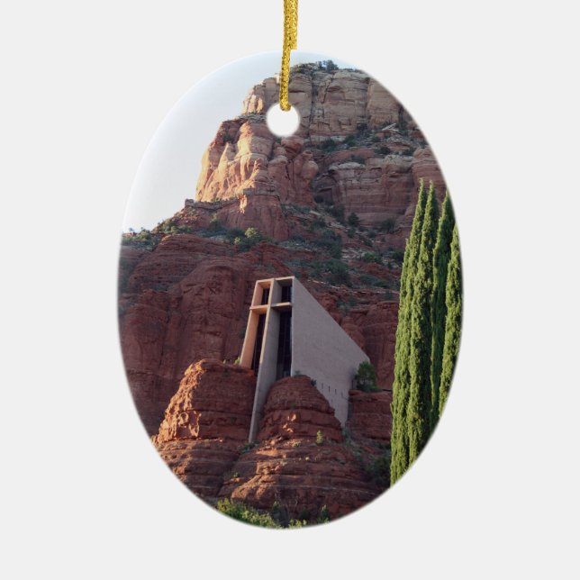 Chapel of the Holy Cross 1 Ceramic Tree Decoration (Front)