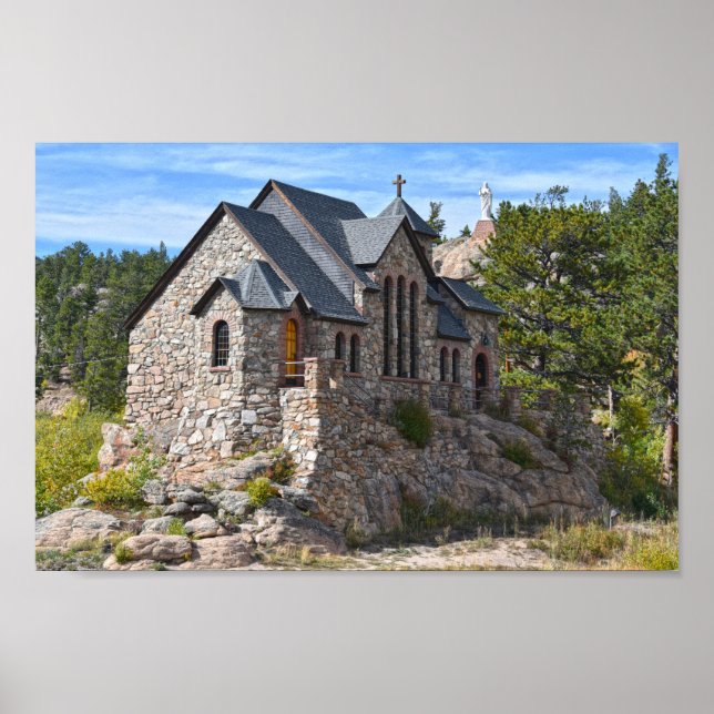 Chapel on the Rock, Allenspark, Colorado Poster (Front)
