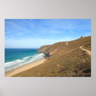 Chapel Porth at St.Agnes Poster