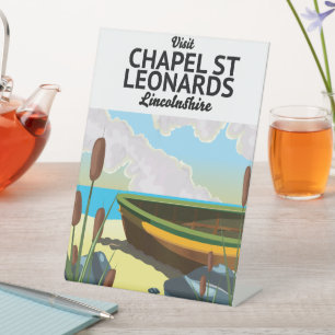 chapel st leonards,Lincolnshire holiday poster. Ca Pedestal Sign