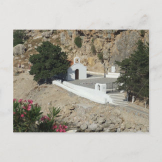 Chapel, St Paul's Bay, Lindos, Rhodes. Postcard