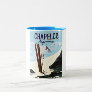 Chapelco Argentina to Ski Two-Tone Coffee Mug