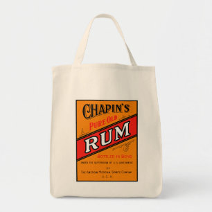 Chapins Pure Old Rum Label Tote Bag
